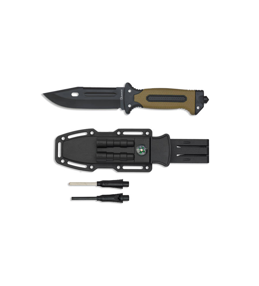 Cuchillo táctico ALBAINOX coyote-negro