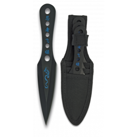 set lanzadores negros Albainox con funda