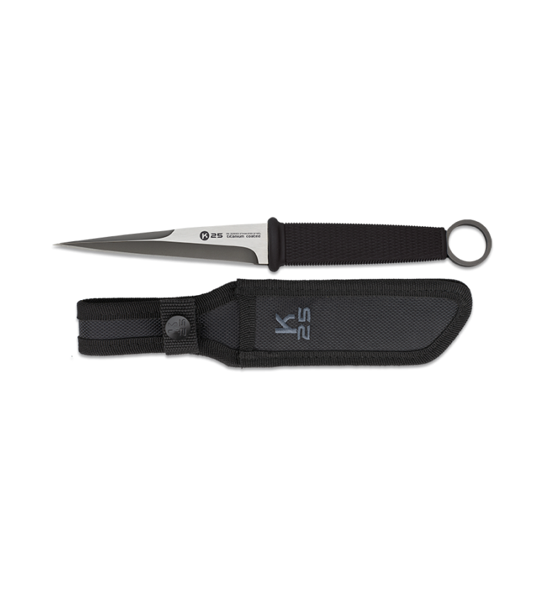 Cuchillo táctico K25, hoja mixta: 12 cm