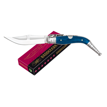 Navaja BANDOLERA Nº 000. Stamina azul.Ho