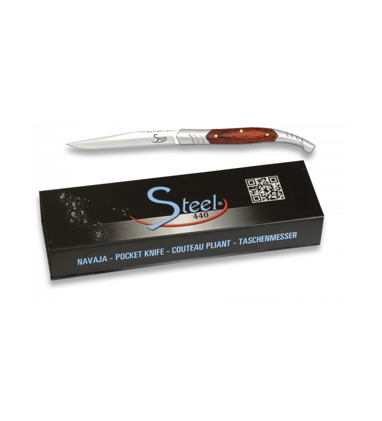 navaja Steel 440. pakkawood. hoja 5 cm
