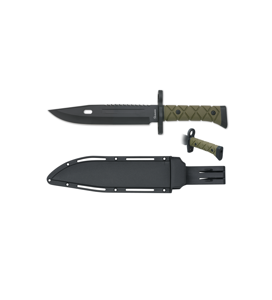 Cuchillo táctico ALBAINOX verde-negro