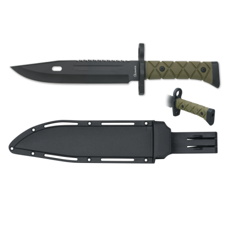 Cuchillo táctico ALBAINOX verde-negro