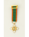Medalla Miniatura Merito Policial BLANCO