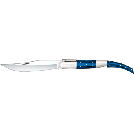 navaja arabe. madera azul. hoja 16.9 cm