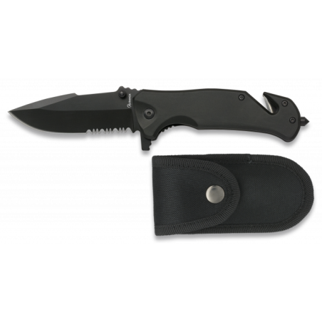 navaja albainox negra seguridad. H: 8.3