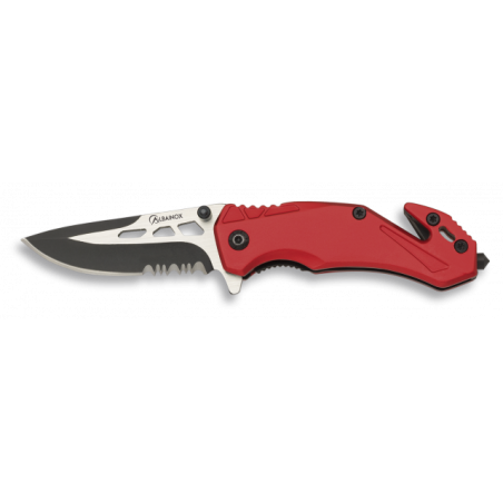 navaja ALBAINOX seguridad roja. hoja 5.8