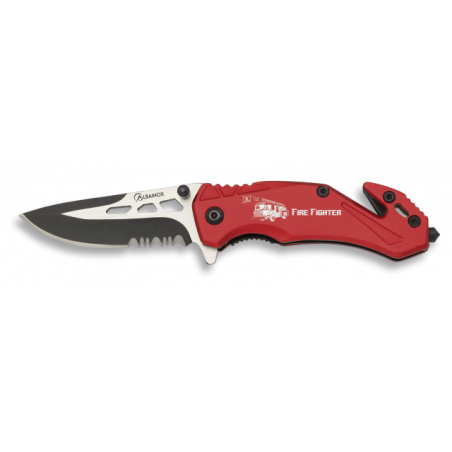 navaja Albainox seguridad roja. hoja 5.8