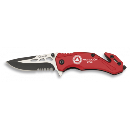 navaja Albainox seguridad roja. hoja 5.8