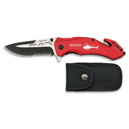 navaja Albainox roja seguridad c/F. 8.8