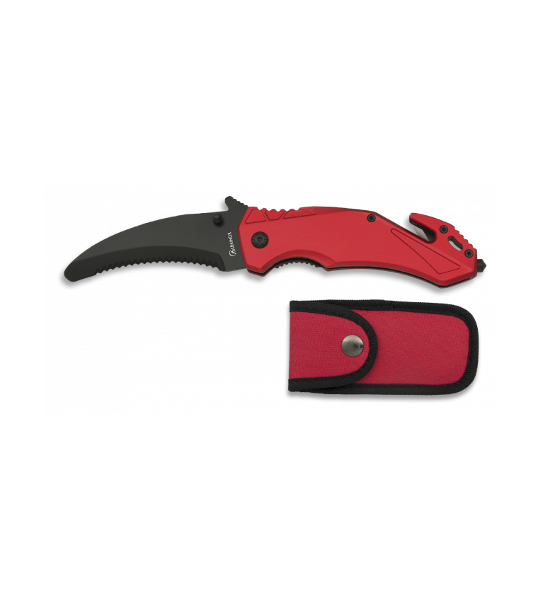 Navaja seguridad Roja Albainox. H: 8.5