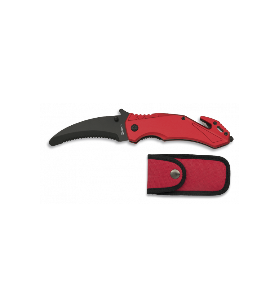 Navaja seguridad Roja Albainox. H: 8.5