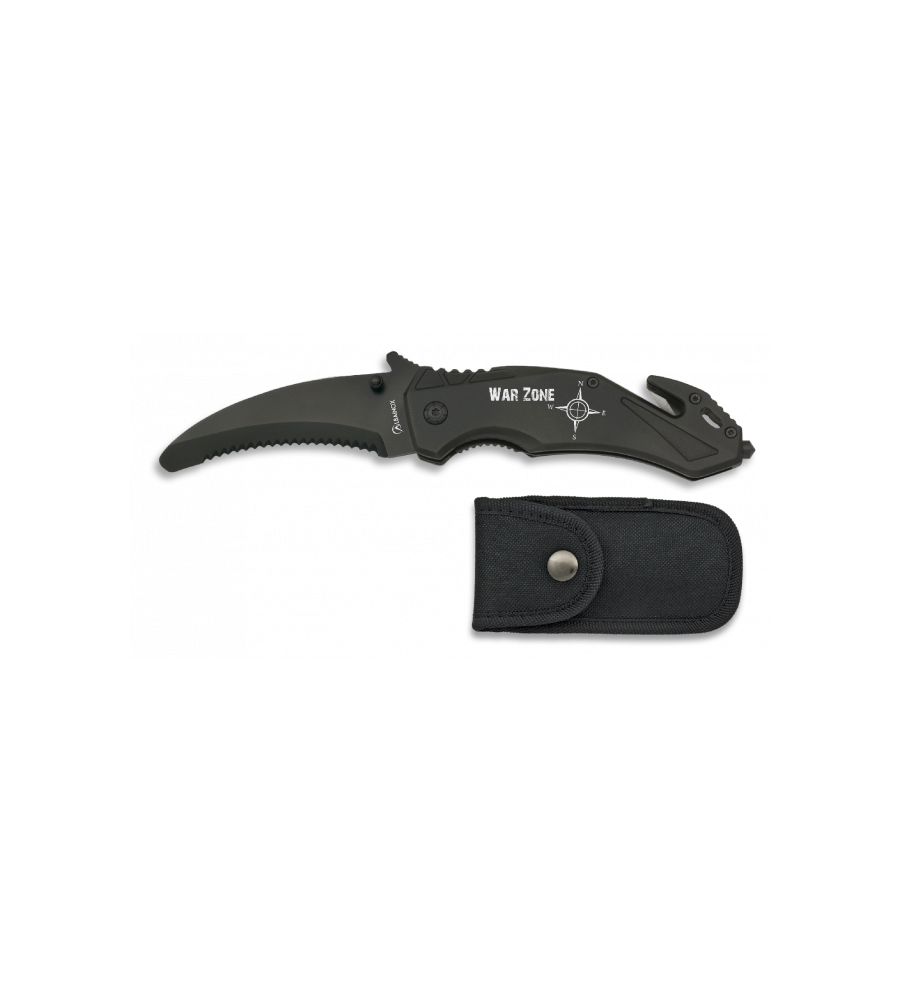 Navaja seguridad Negra Albainox. H: 8.5