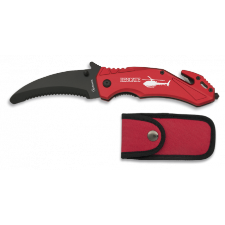 Navaja seguridad Roja Albainox. H: 8.5