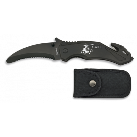 Navaja seguridad Negra Albainox. H: 8.5