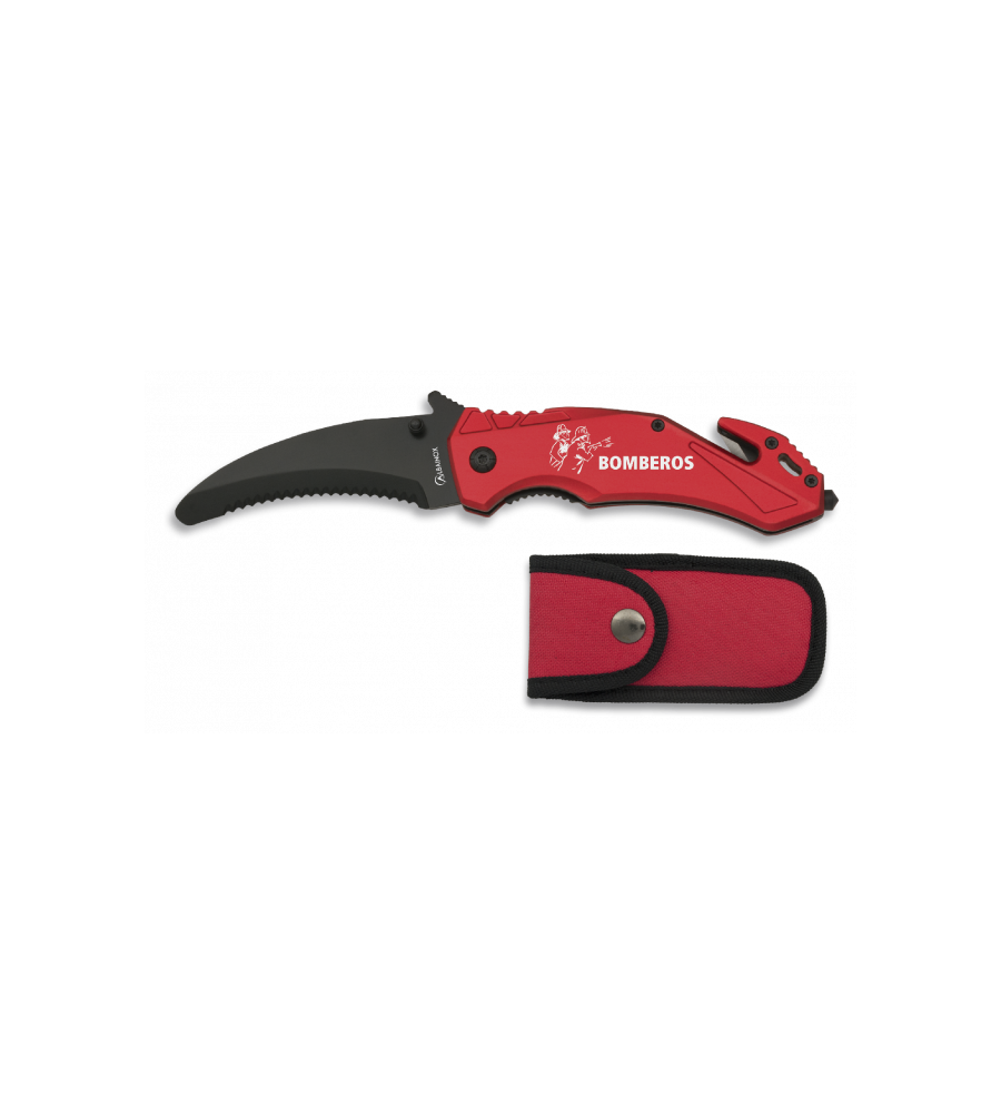 Navaja seguridad Roja Albainox. H: 8.5