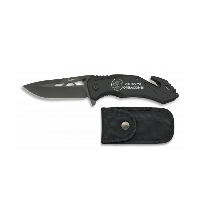 navaja albainox seguridad negra. h: 8.5