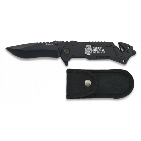 navaja albainox negra. Hoja: 8.1