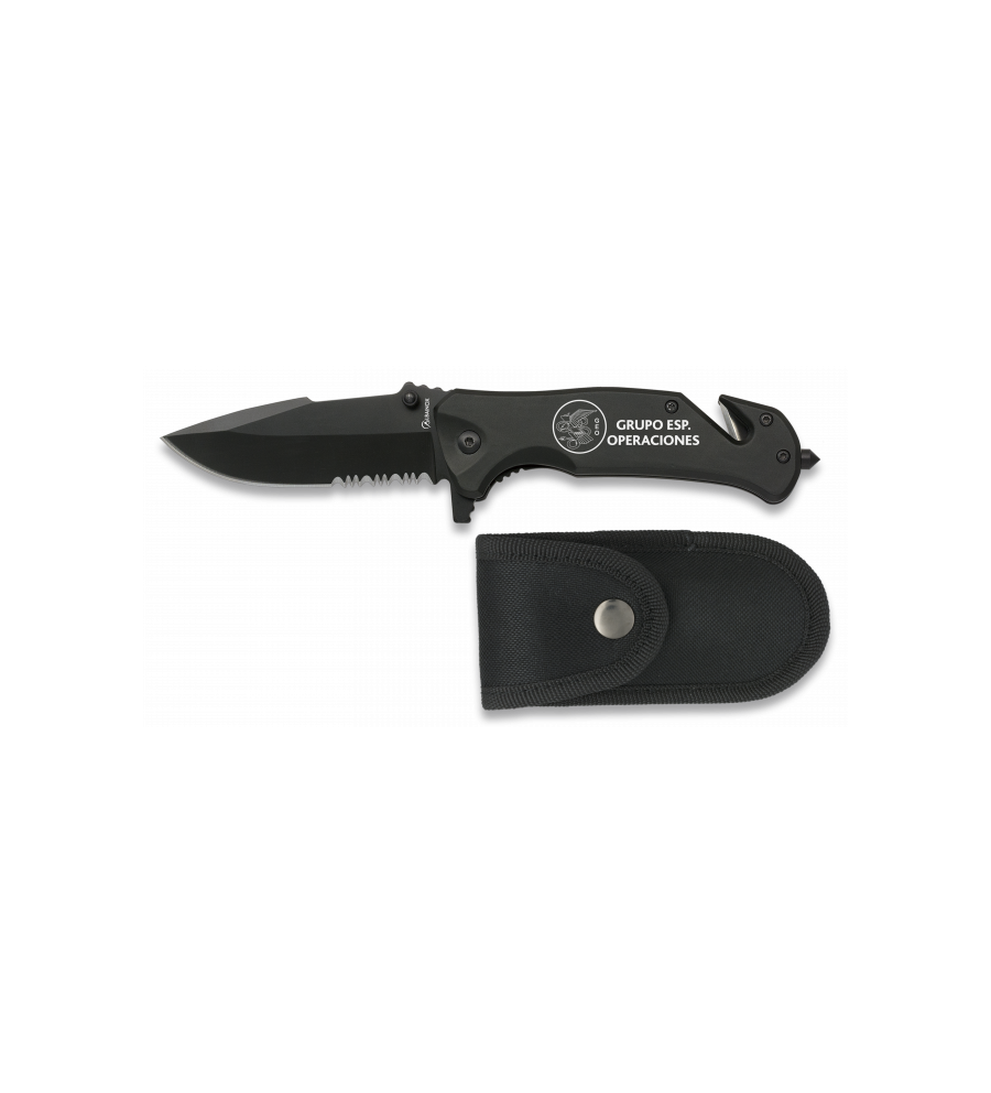 navaja albainox negra seguridad. H: 8