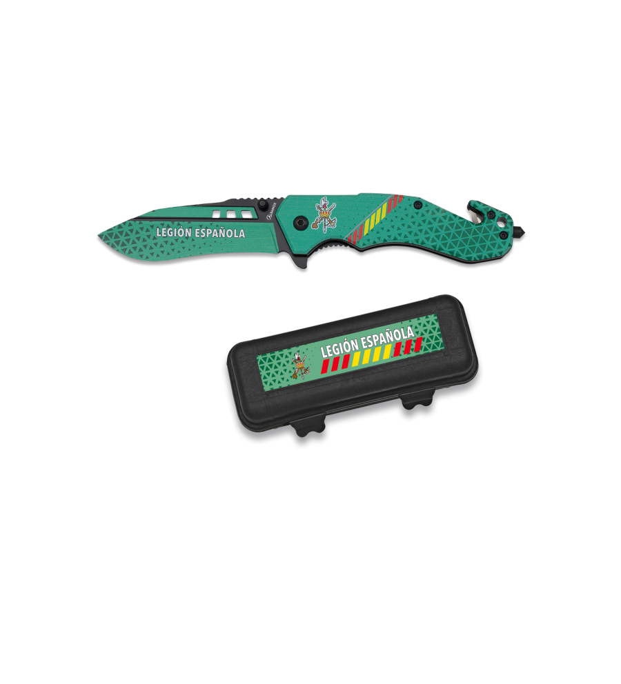 Navaja Albainox LEGION ESPAÑOLA.caja:ABS