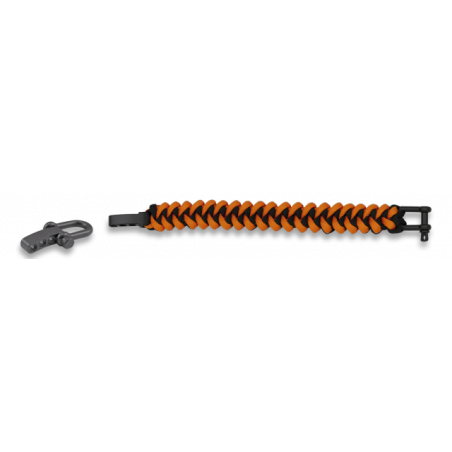 Pulsera Paracord Naranja / Negro
