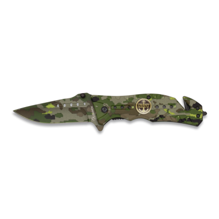 Navaja Albainox  Camo Verde. H: 8