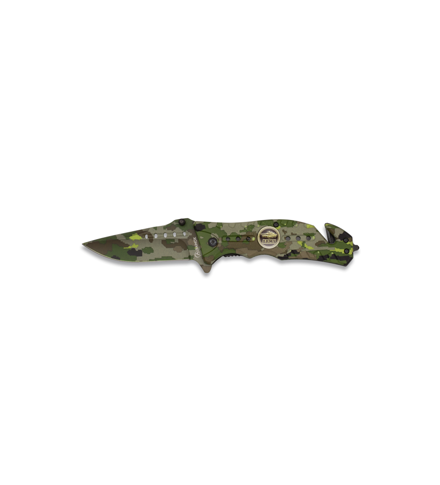 Navaja Albainox  Camo Verde. H: 8