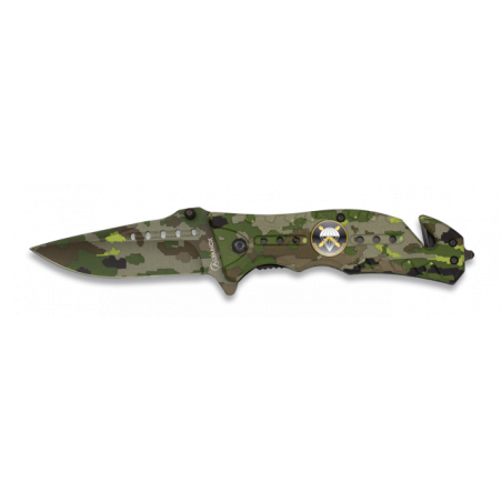Navaja Albainox  Camo Verde. H: 8