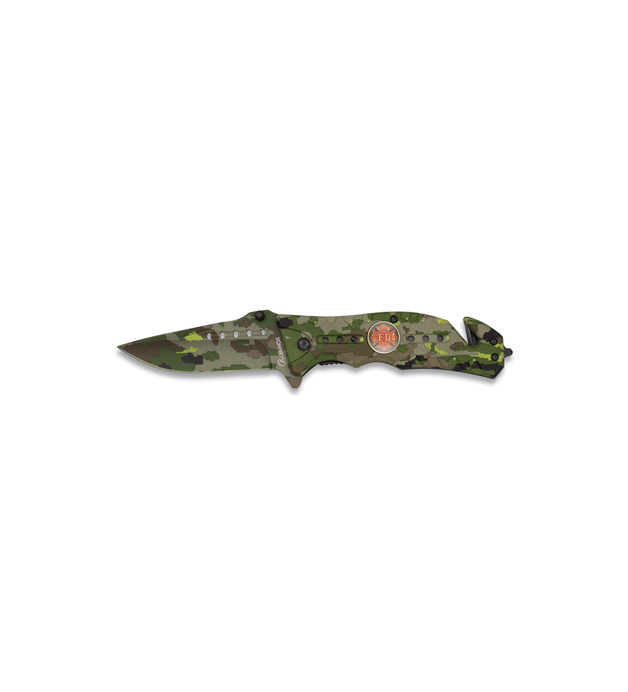 Navaja Albainox  Camo Verde. H: 8