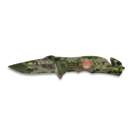 Navaja Albainox  Camo Verde. H: 8