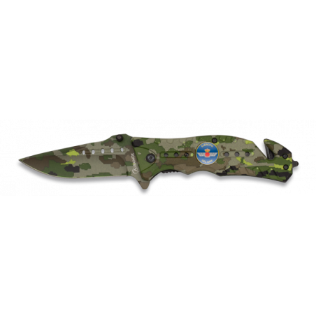 Navaja Albainox  Camo Verde. H: 8