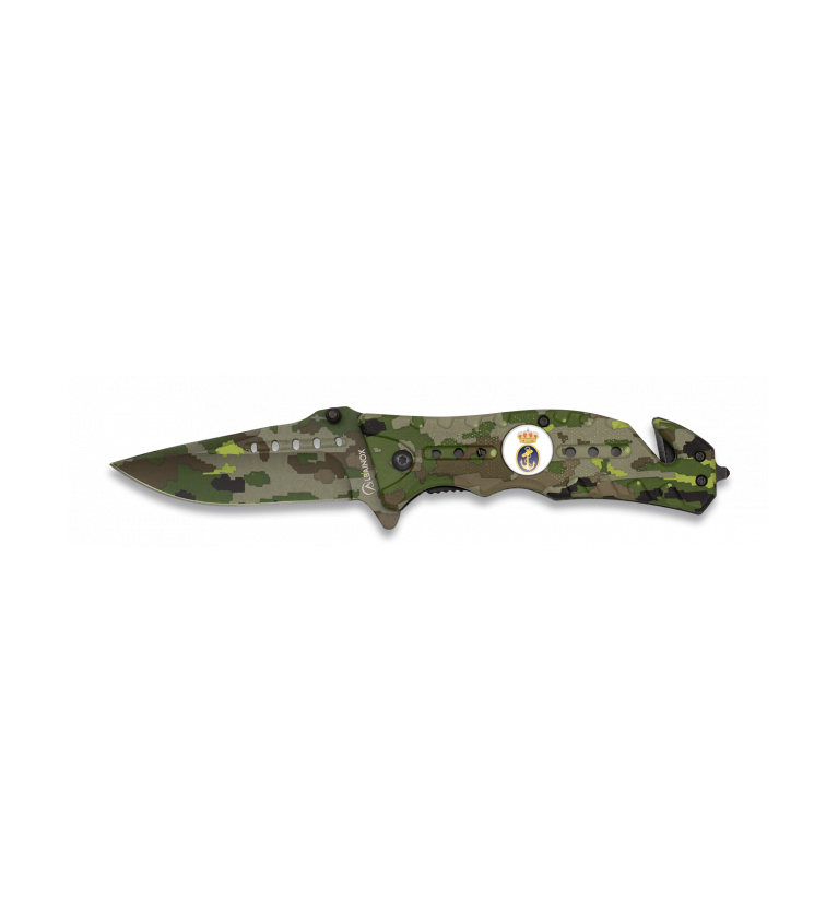 Navaja Albainox  Camo Verde. H: 8
