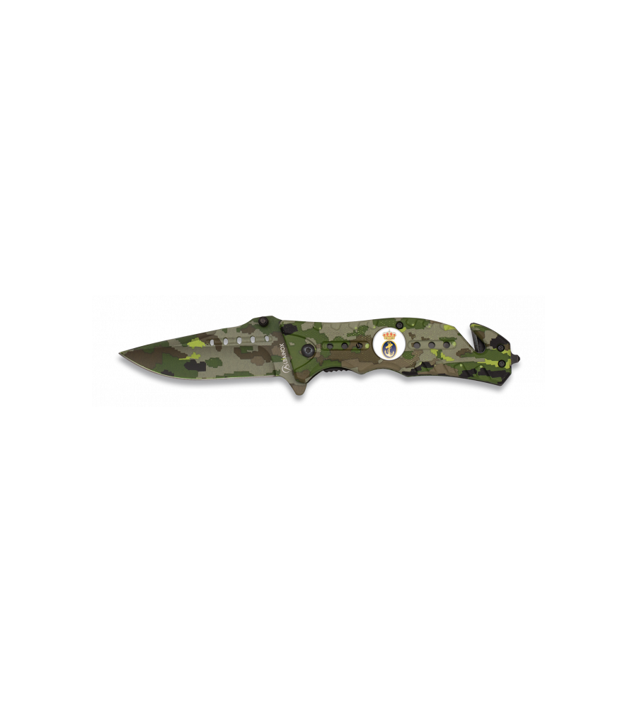 Navaja Albainox  Camo Verde. H: 8