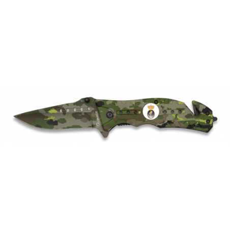 Navaja Albainox  Camo Verde. H: 8