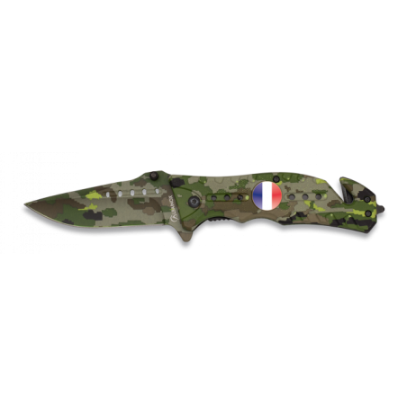 Navaja Albainox  Camo Verde. H: 8