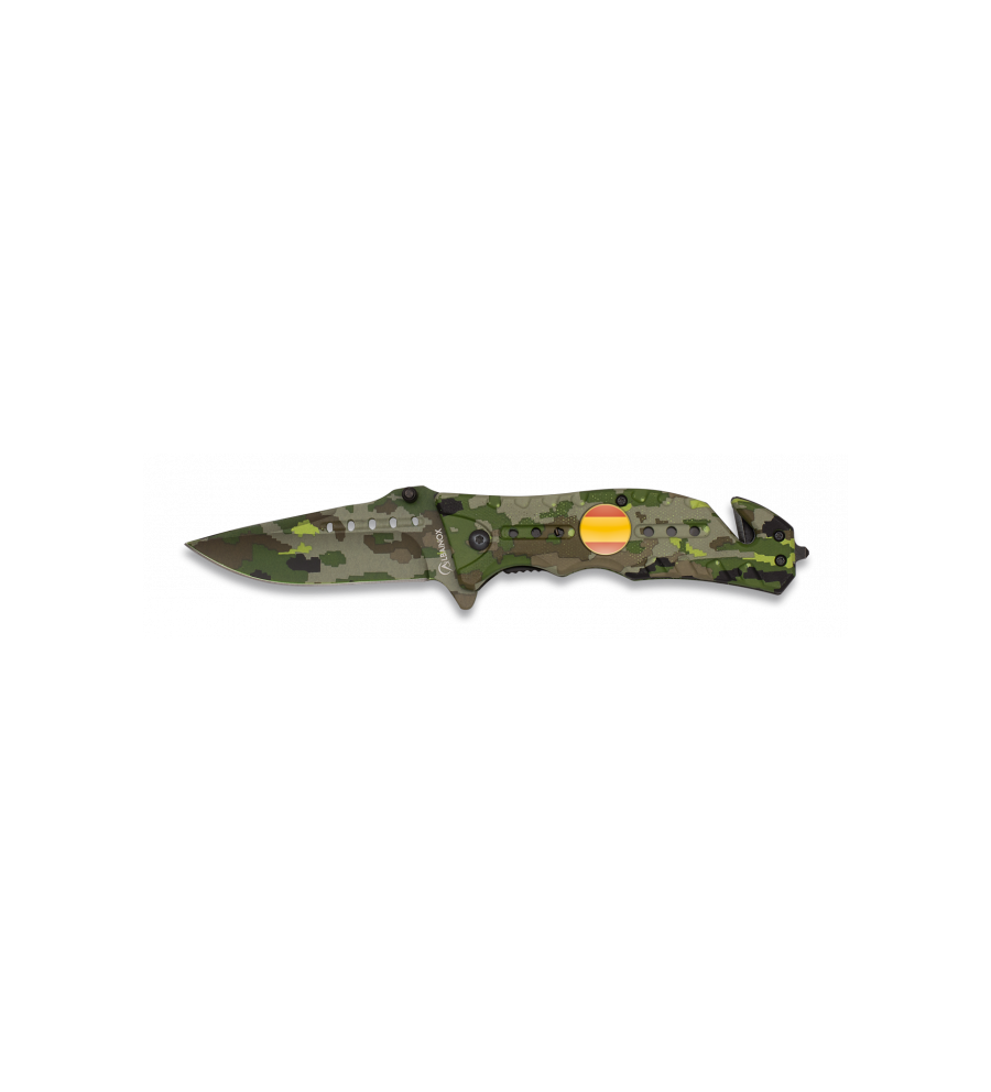 Navaja Albainox  Camo Verde. H: 8