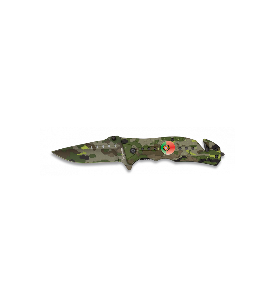 Navaja Albainox  Camo Verde. H: 8