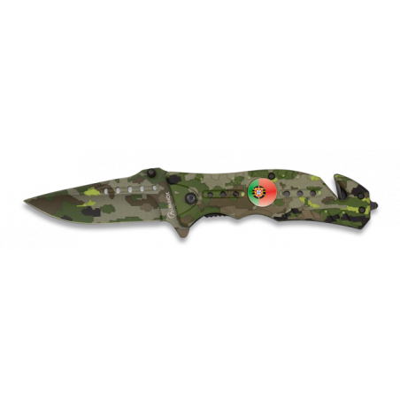 Navaja Albainox  Camo Verde. H: 8
