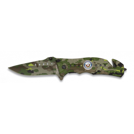 Navaja Albainox  Camo Verde. H: 8