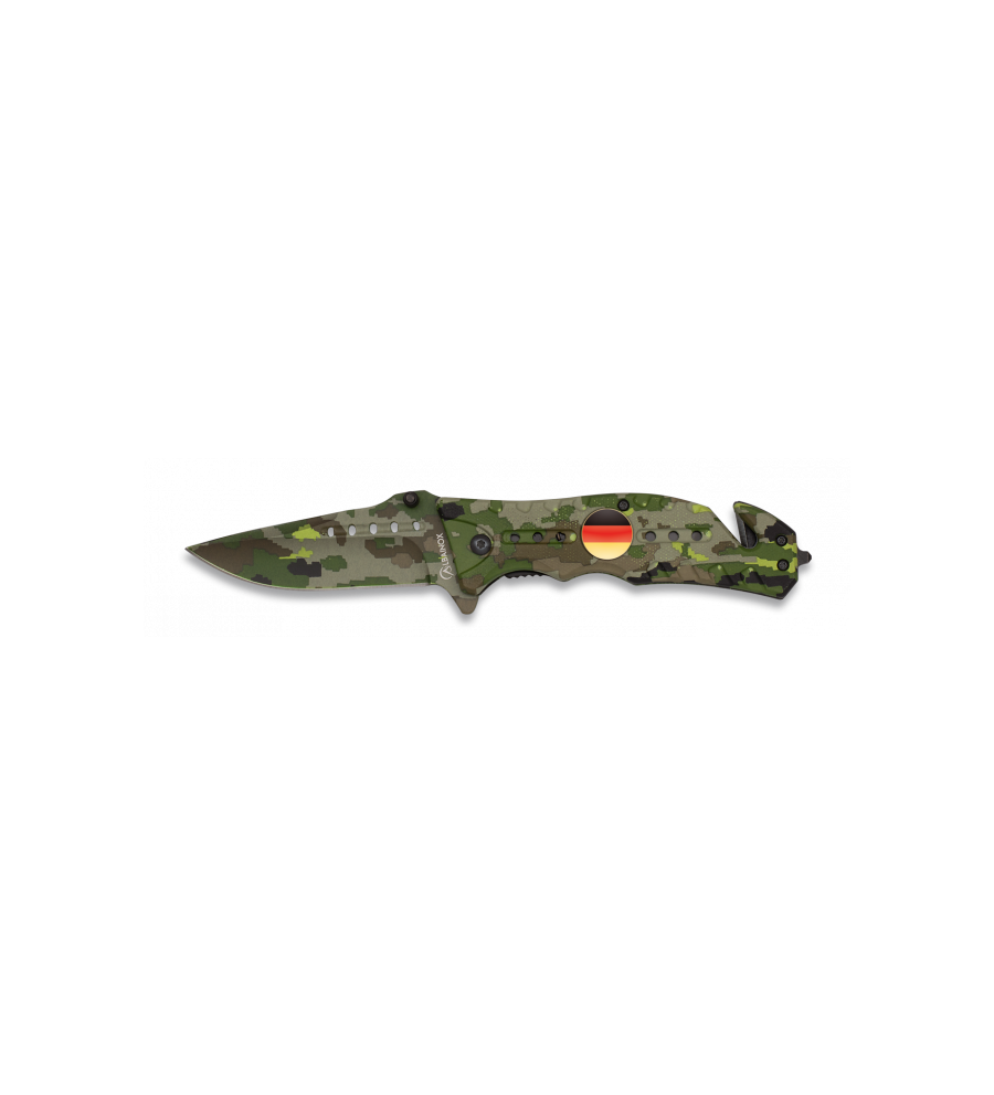 Navaja Albainox  Camo Verde. H: 8
