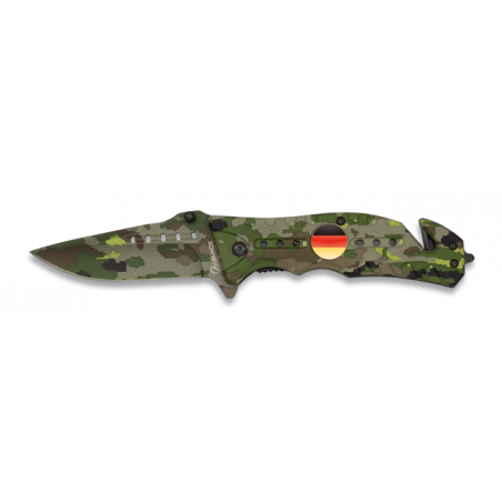 Navaja Albainox  Camo Verde. H: 8