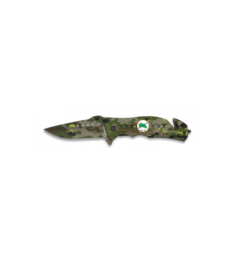 Navaja Albainox  Camo Verde. H: 8