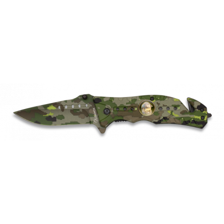 Navaja Albainox  Camo Verde. H: 8