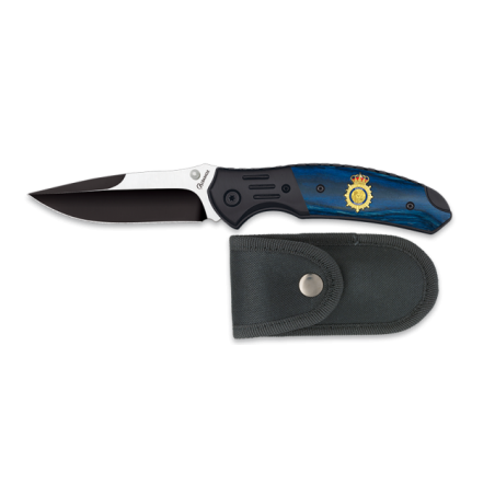 Navaja Albainox negra / azul P. Nacional