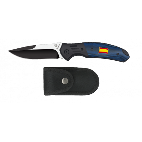 Navaja Albainox negra / azul Bandera ESP