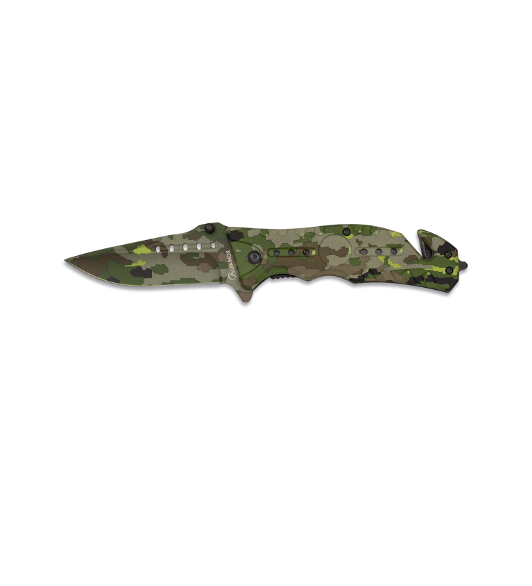 Navaja Albainox  Camo Verde. H: 8
