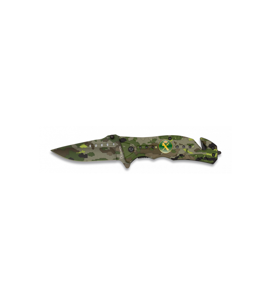 Navaja Albainox  Camo Verde. H: 8
