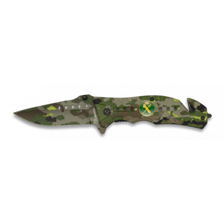 Navaja Albainox  Camo Verde. H: 8
