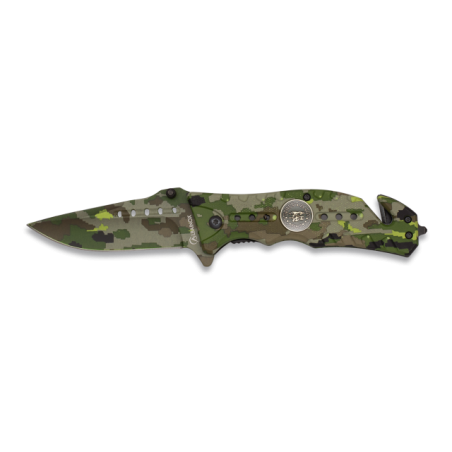 Navaja Albainox  Camo Verde. H: 8
