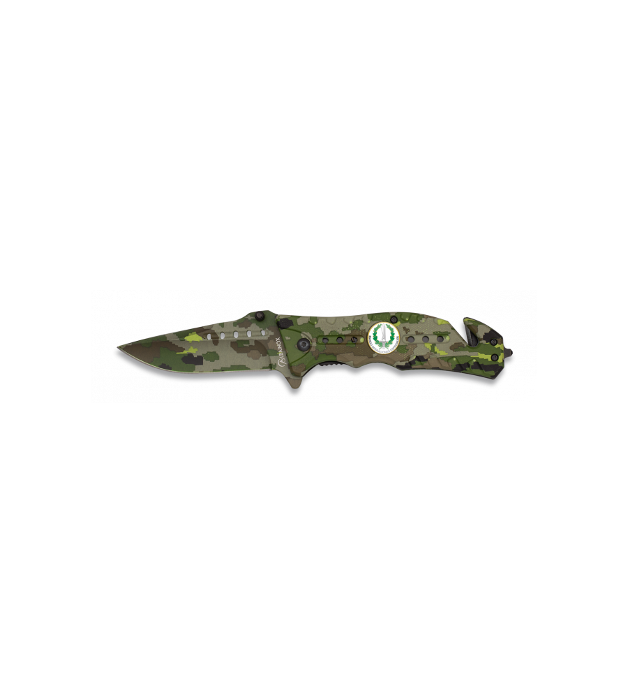 Navaja Albainox  Camo Verde. H: 8